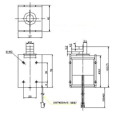 Large Force Sucker Electromagnet Customization of Solenoids Non Standard Electromagnets 